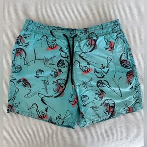 Vilebrequin Blue Vibrant Graphic Swim Shorts